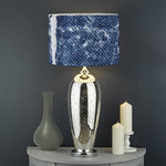 Marble Denim Jeans Pattern Print Drum Lamp Shade