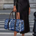 Marble Denim Jeans Pattern Print Duffle Bag