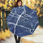 Marble Denim Jeans Pattern Print Foldable Umbrella