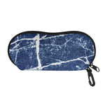 Marble Denim Jeans Pattern Print Glasses Case