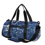 Marble Denim Jeans Pattern Print Gym Bag