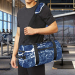Marble Denim Jeans Pattern Print Gym Bag