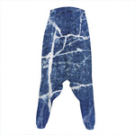 Marble Denim Jeans Pattern Print Hammer Pants