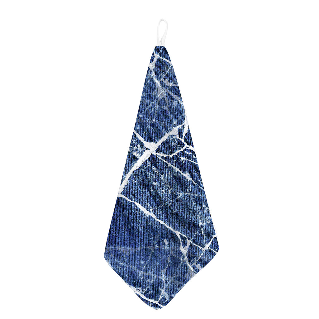 Marble Denim Jeans Pattern Print Hand Towel