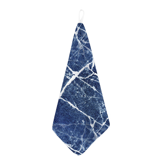 Marble Denim Jeans Pattern Print Hand Towel