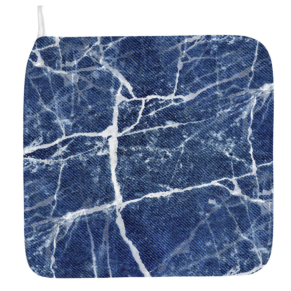 Marble Denim Jeans Pattern Print Hand Towel