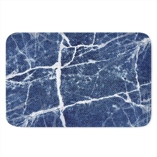 Marble Denim Jeans Pattern Print Indoor Door Mat