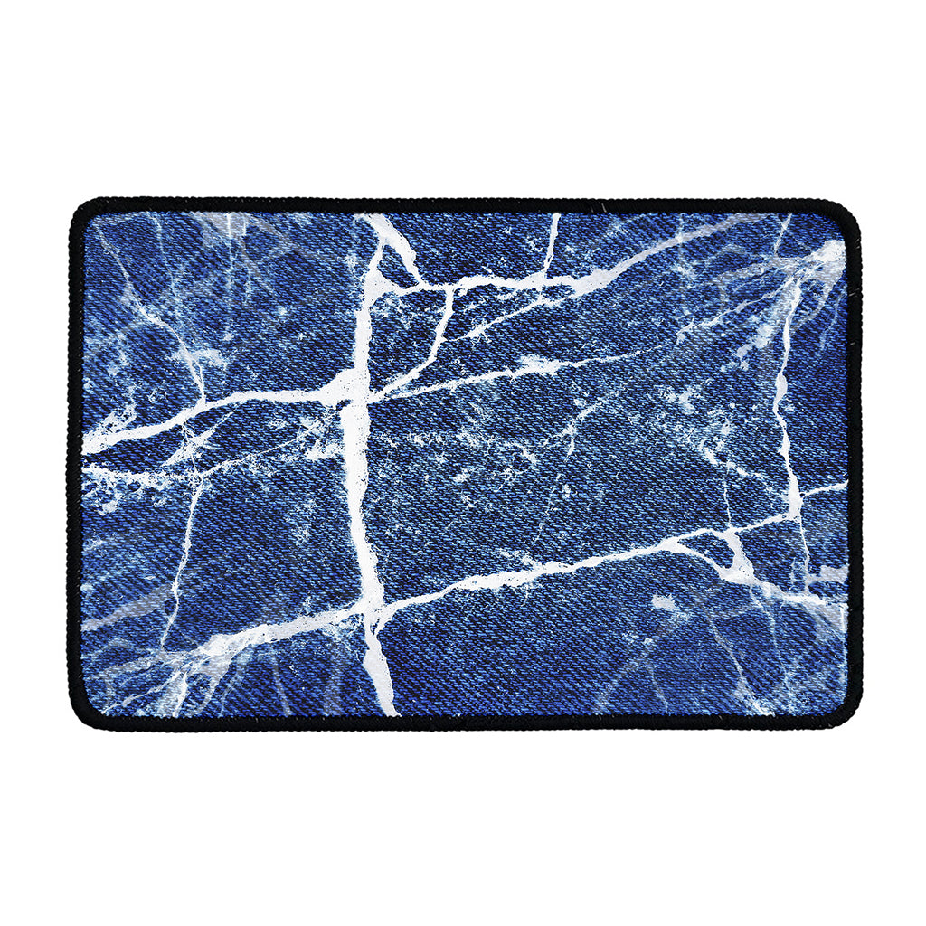 Marble Denim Jeans Pattern Print Kitchen Mat