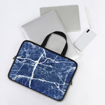 Marble Denim Jeans Pattern Print Laptop Sleeve With Handle