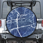 Marble Denim Jeans Pattern Print Leather Spare Tire Cover