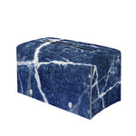 Marble Denim Jeans Pattern Print Leather Tissue Box Cover