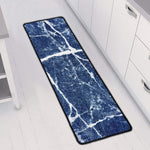 Marble Denim Jeans Pattern Print Long Kitchen Mat