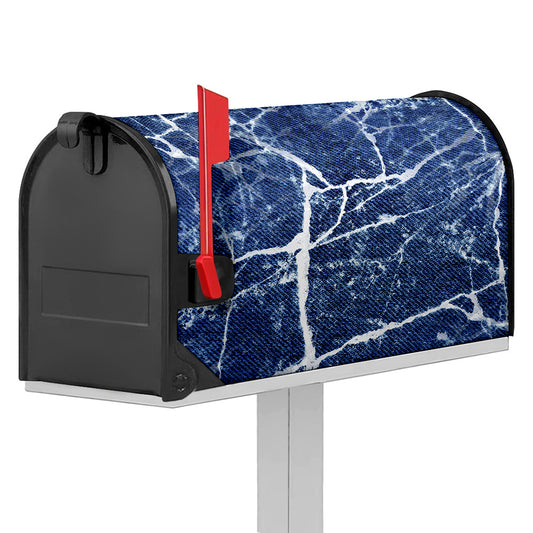 Marble Denim Jeans Pattern Print Mailbox Cover