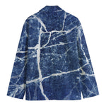 Marble Denim Jeans Pattern Print Men's Blazer