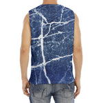 Marble Denim Jeans Pattern Print Men's Fitness Tank Top