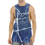 Marble Denim Jeans Pattern Print Men's Muscle Tank Top