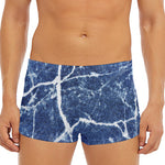 Marble Denim Jeans Pattern Print Men's Short Boxer Briefs