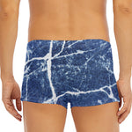 Marble Denim Jeans Pattern Print Men's Short Boxer Briefs