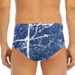 Marble Denim Jeans Pattern Print Men's Triangle Swim Briefs