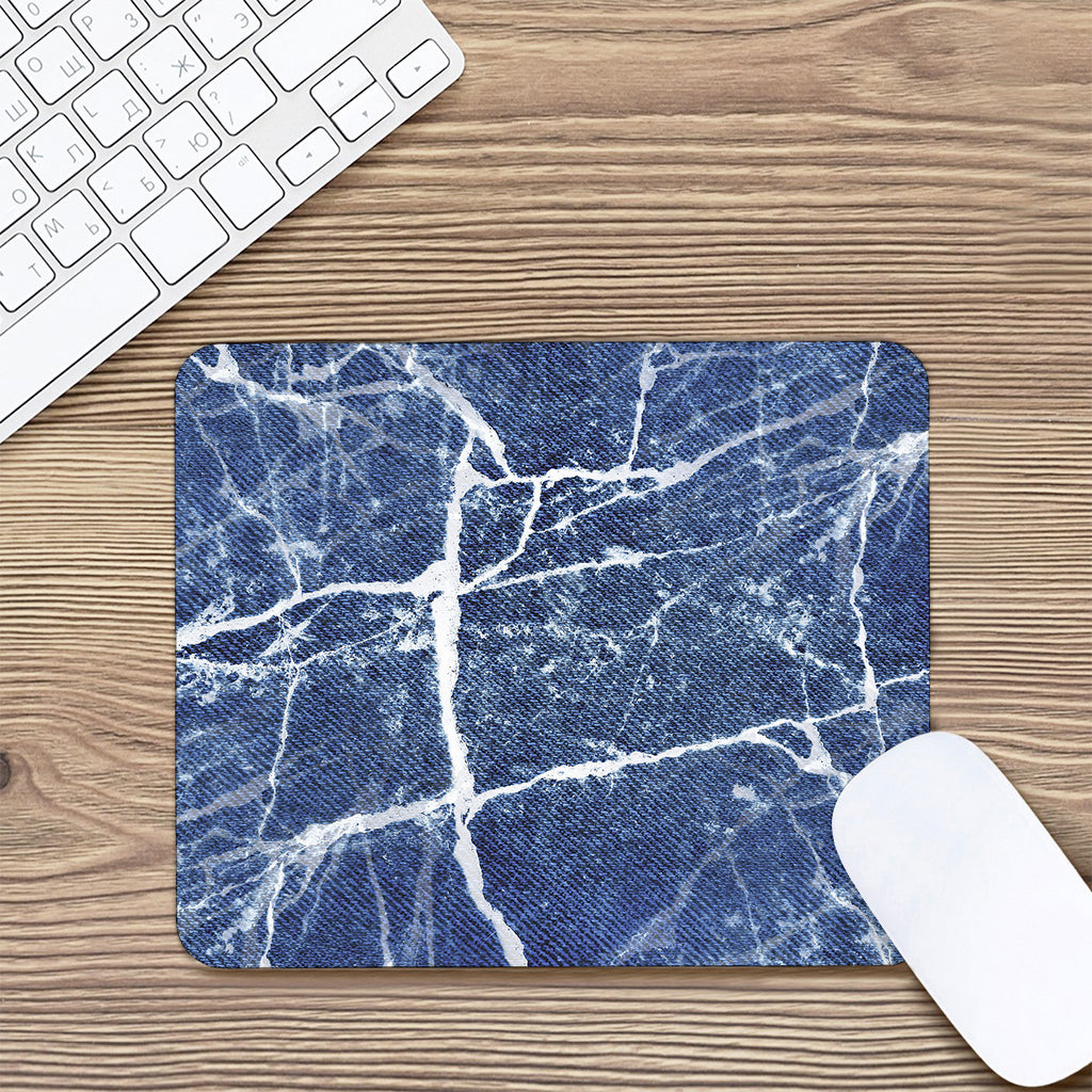 Marble Denim Jeans Pattern Print Mouse Pad