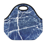 Marble Denim Jeans Pattern Print Neoprene Lunch Bag