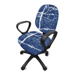 Marble Denim Jeans Pattern Print Office Chair Cover