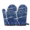 Marble Denim Jeans Pattern Print Oven Mitts