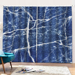 Marble Denim Jeans Pattern Print Pencil Pleat Curtains