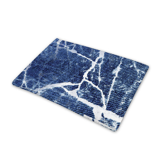 Marble Denim Jeans Pattern Print Pet Cooling Mat Cover