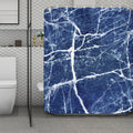 Marble Denim Jeans Pattern Print Polyester Shower Curtain