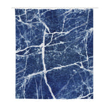 Marble Denim Jeans Pattern Print Polyester Shower Curtain