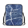 Marble Denim Jeans Pattern Print Rectangular Crossbody Bag
