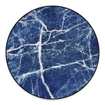 Marble Denim Jeans Pattern Print Round Floor Mat