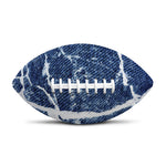 Marble Denim Jeans Pattern Print Rugby Ball