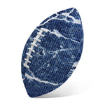 Marble Denim Jeans Pattern Print Rugby Ball