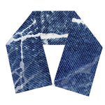 Marble Denim Jeans Pattern Print Scarf