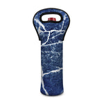 Marble Denim Jeans Pattern Print Single Neoprene Wine Tote