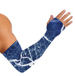Marble Denim Jeans Pattern Print Sun Protection Arm Sleeves