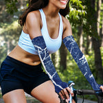 Marble Denim Jeans Pattern Print Sun Protection Arm Sleeves