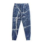 Marble Denim Jeans Pattern Print Sweatpants