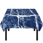 Marble Denim Jeans Pattern Print Tablecloth