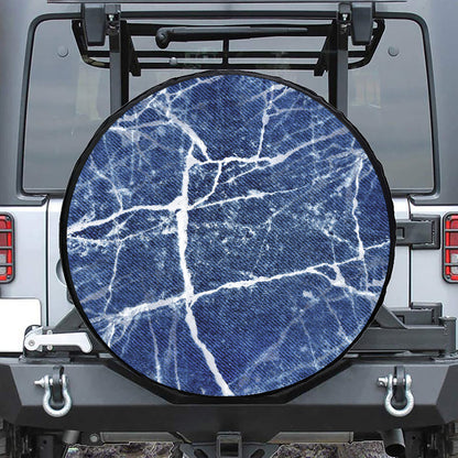 Marble Denim Jeans Pattern Print Tire Cover