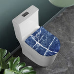 Marble Denim Jeans Pattern Print Toilet Lid Cover