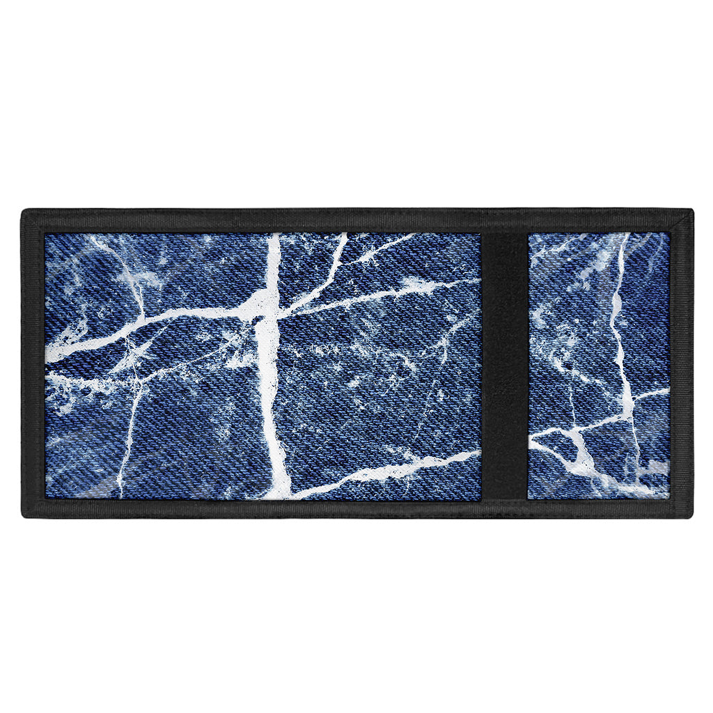 Marble Denim Jeans Pattern Print Trifold Wallet