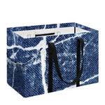 Marble Denim Jeans Pattern Print Utility Tote Bag