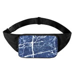 Marble Denim Jeans Pattern Print Waist Bag