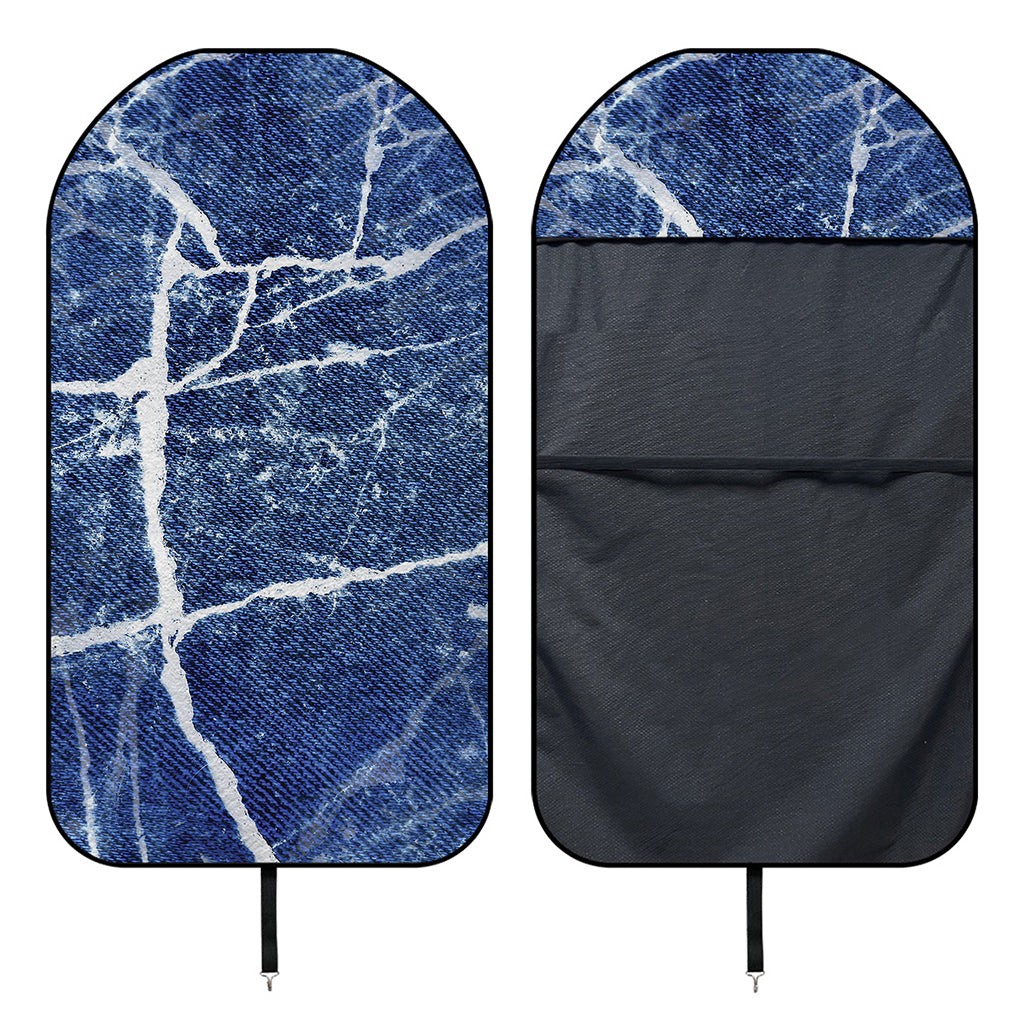 Marble Denim Jeans Pattern Print Waterproof Car Seat Cover