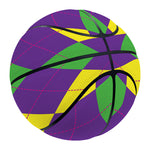 Mardi Gras Argyle Pattern Print Basketball