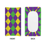 Mardi Gras Argyle Pattern Print Changing Pad Cover