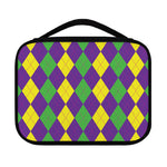 Mardi Gras Argyle Pattern Print Classic Bible Case